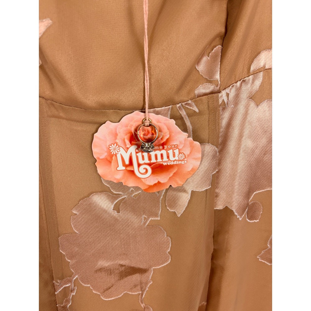 Show Me Your Mumu Brittany Maxi Dress Womens S Peach Floral Otherwise Engaged - Picture 9 of 16